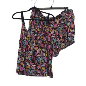 The Pioneer Women Pajamas Top Tank Camisole Floral 3X Pink